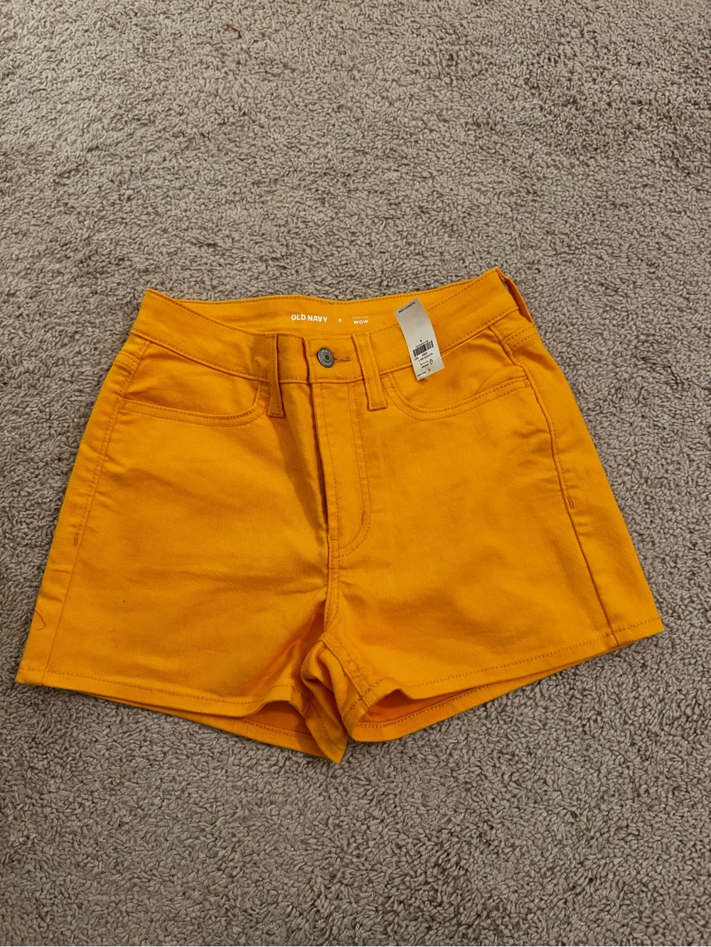 Old Navy Women's orange High-Rise Shorts